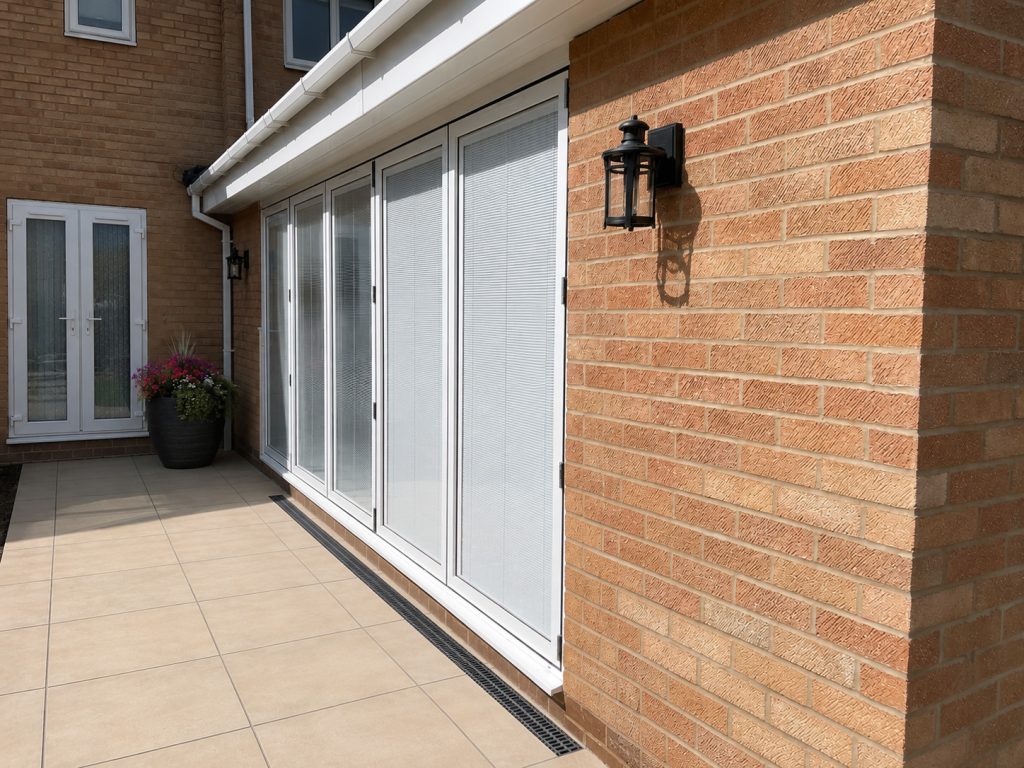 White Bifold Door Derbsyhire