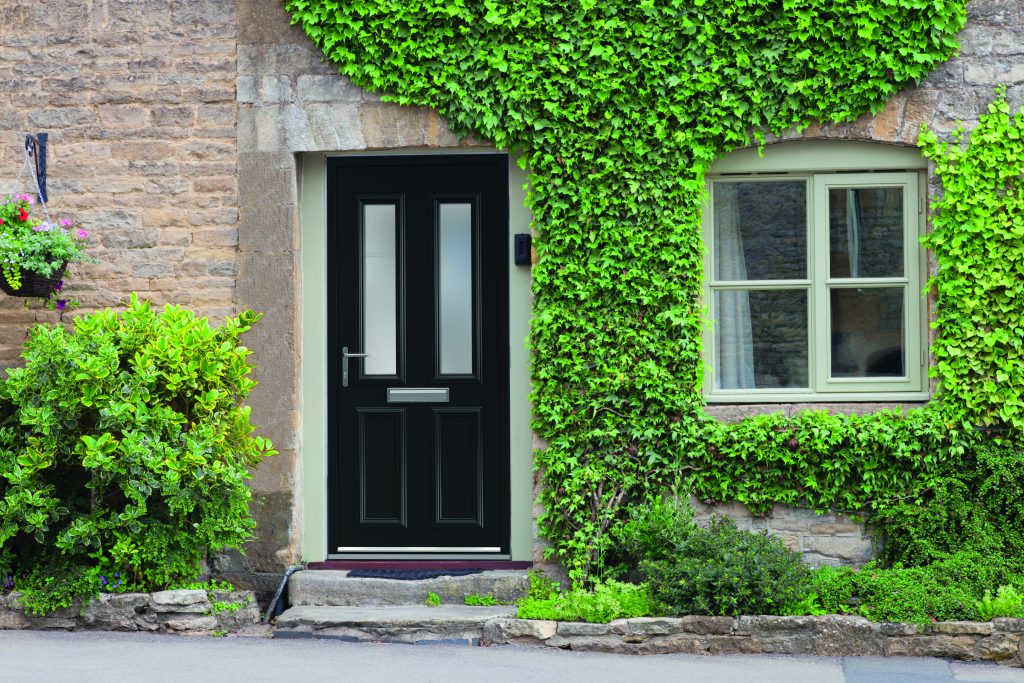 Aluminium Front Door - Black