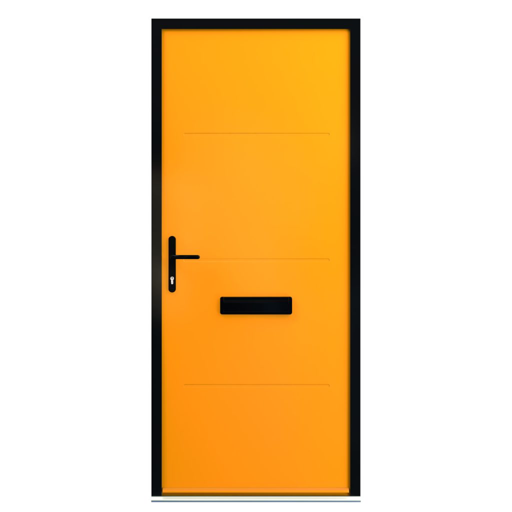 Aluminium Front Door - Yellow