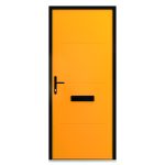 Aluminium Front Door - Yellow