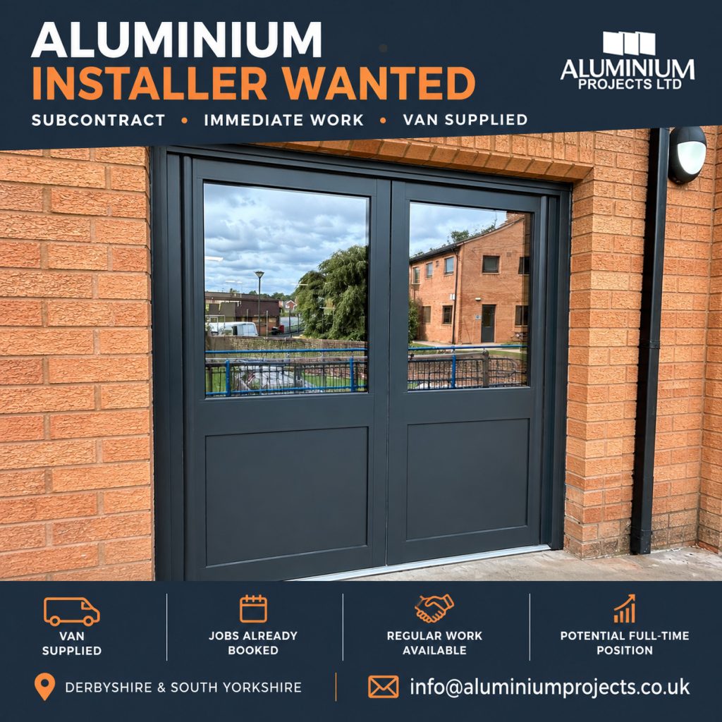 SUB CONTRACT - GLASS INSTALLER JOB