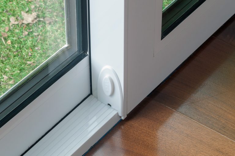 Sliding door close up